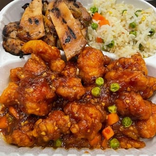 Teriyaki Chicken with General Tao's Chicken