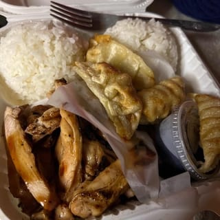 Teriyaki Chicken with Gyoza