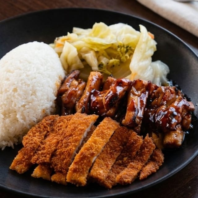 Teriyaki Chicken with Chicken Katsu.
