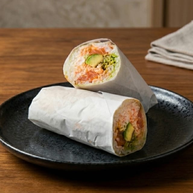 Salmon Sushi Burrito.