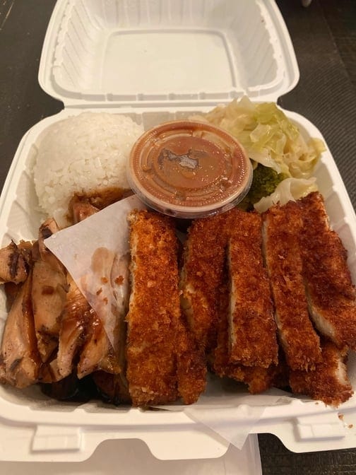 Teriyaki Chicken with Chicken Katsu.