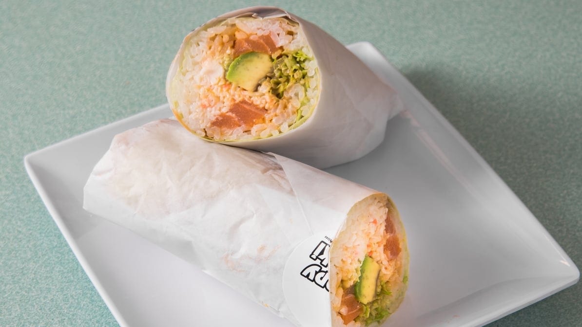 Salmon Sushi Burrito.